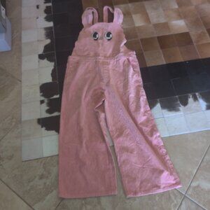 Lazy Oaf  Esther Bunny corduroy overallls size 16 UK New oversized